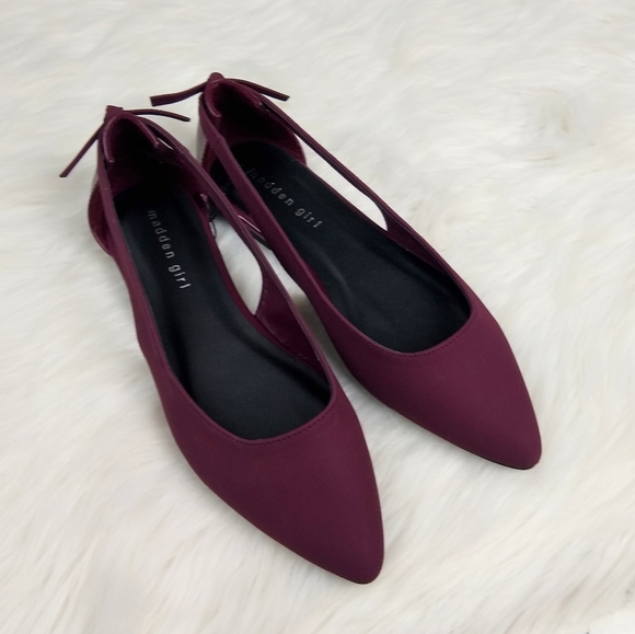 *LAST1 NEW Madden Bow Cut Out Pointy Toe Flats - Picture 2 of 5